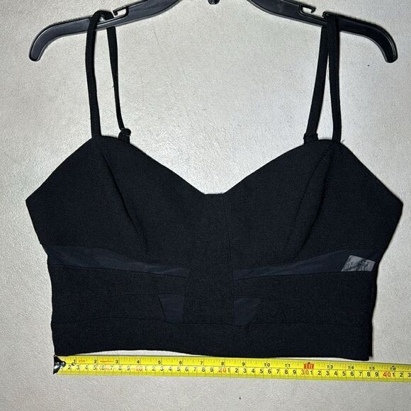 ANGL Black Bralette/Crop Top Women's Size Large - Picture 5 of 7